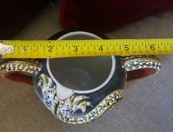 Vintage Dragonware Moriage by IISA, sugar bowl - Picture 6 of 7